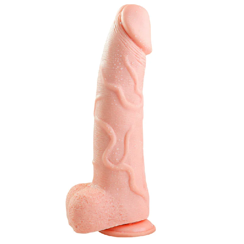 A50 Pink Boy Extra Large Realistic Suction Cup Dildo with Balls 13.2 Inch