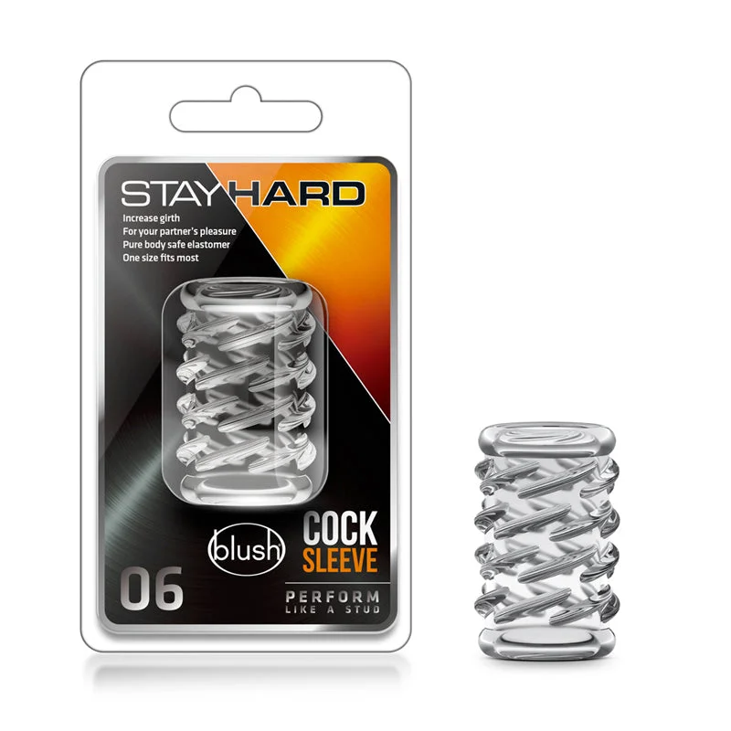 Blush Stay Hard Cock Sleeve 06 Penis Enhancer Clear