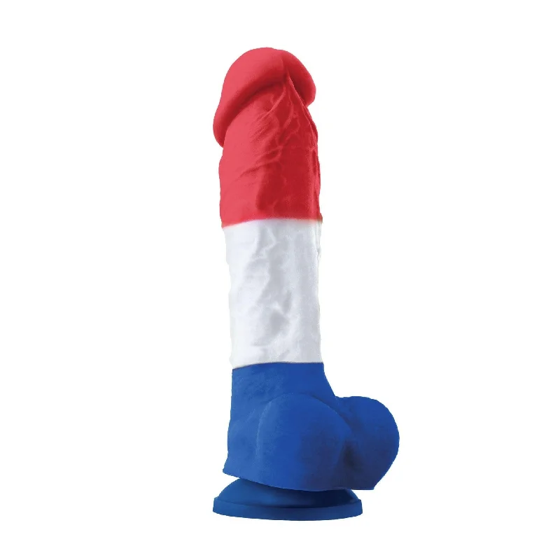 Colours Pleasures - 8" Dildo - Tricolor