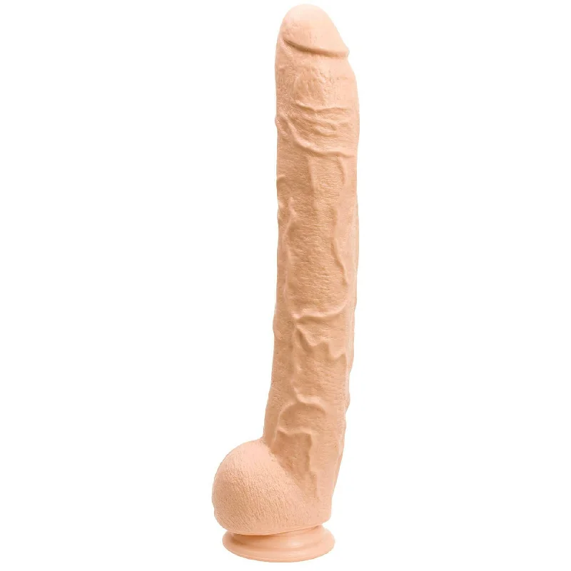 Dick Rambone Cock - 17 Inch - White - Bulk