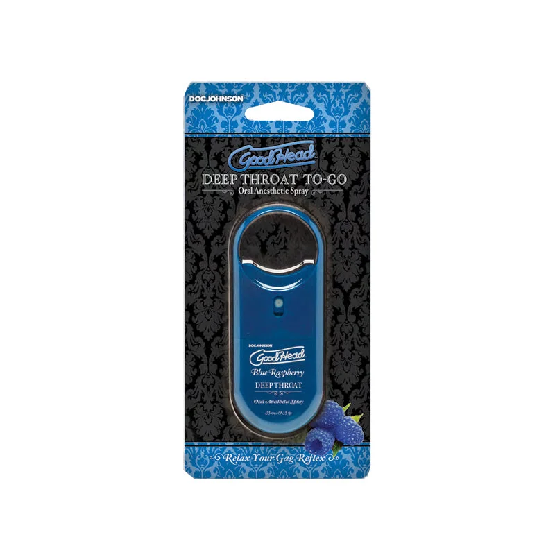 GoodHead Deep Throat Spray To-Go Blue Raspberry .33 oz