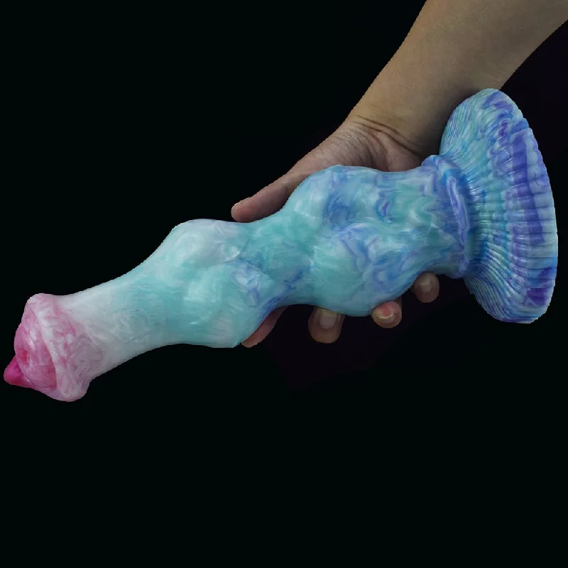 Large Knot Dog Dildo With Suction Cup Simulation Protruding Cock Head