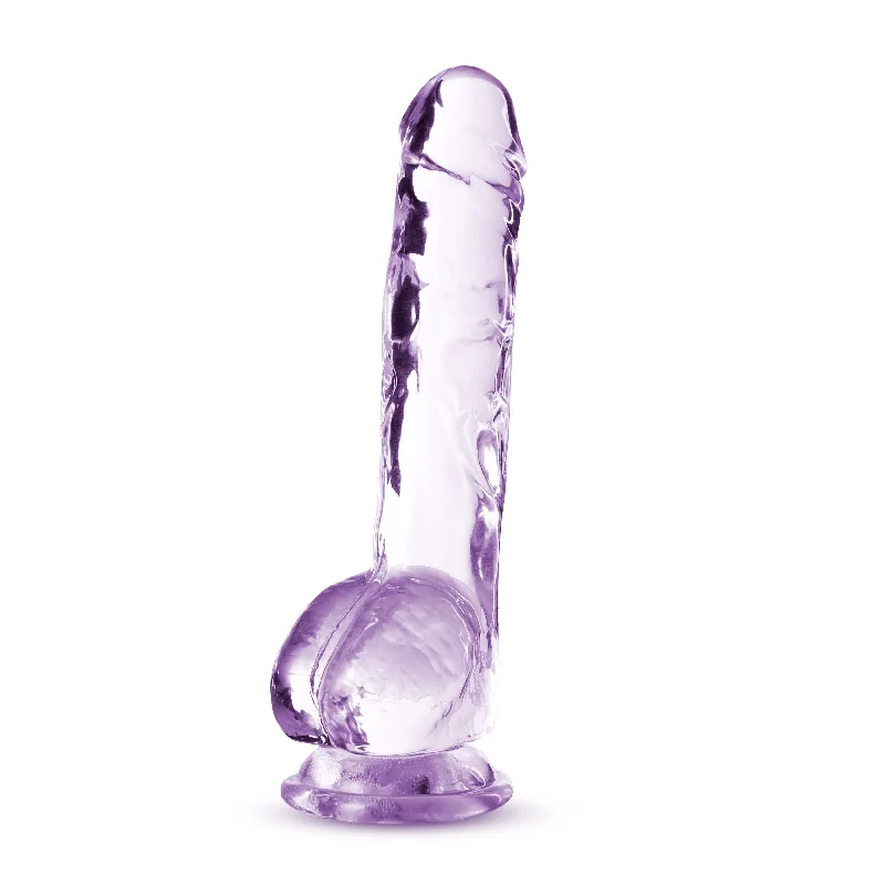 Naturally Yours - 8 Inch Crystalline Dildo - Amethyst