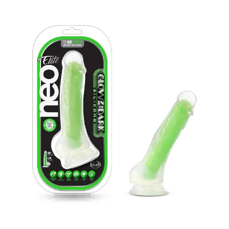 Neo Elite - Glow in the Dark - Viper - 7in Dual Density Dong - Neon Green