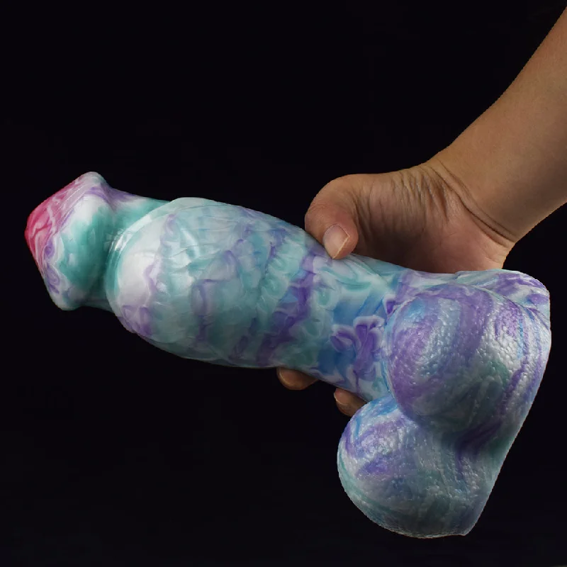 Super Thick Huge Wolf Dildo Big Testis Straignt Penis With Suction Cup