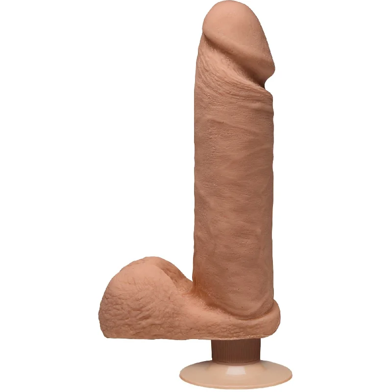 The D - Perfect D Vibrating 8 Inches - Caramel