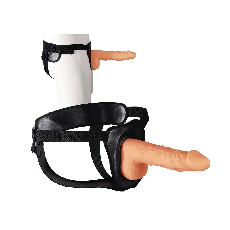 Erection Assistant 9.5 Inch Hollow Strap-On - White