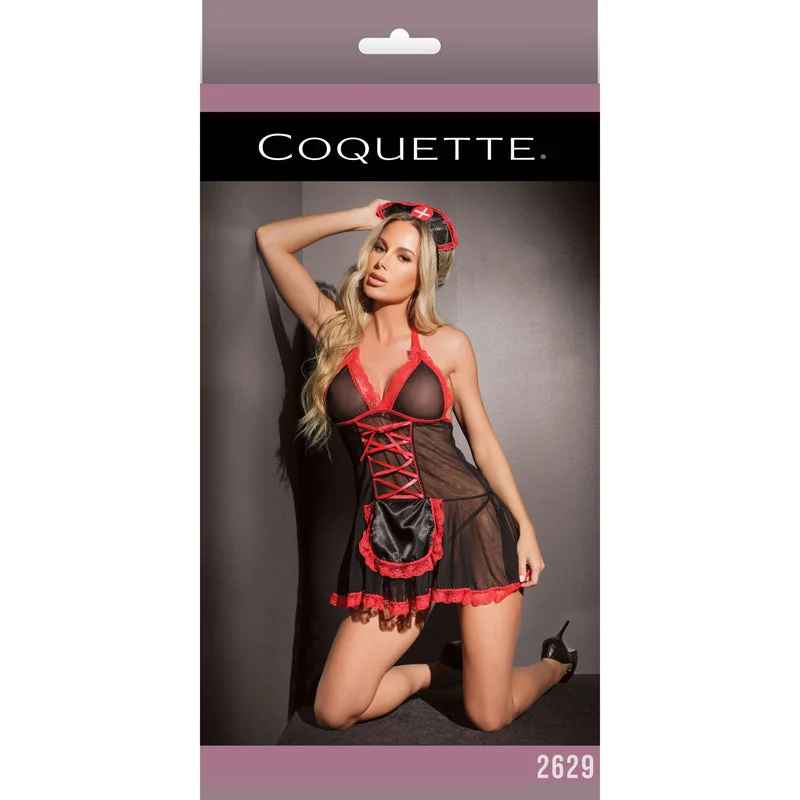 Nurse Babydoll Black & Red OS Packaging Box