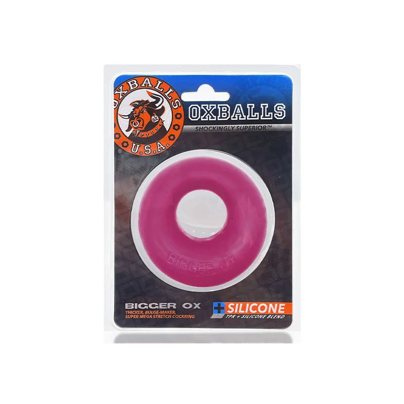 OxBalls Bigger Ox Thick Cockring Silicone TPR Hot Pink Ice