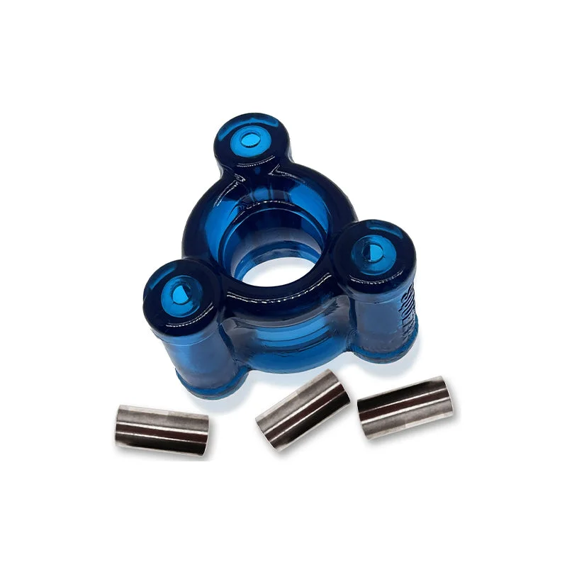 OxBalls Heavy Squeeze Weighted Squeeze Ballstretcher With 3 Stainless Steel Weights Space Blue