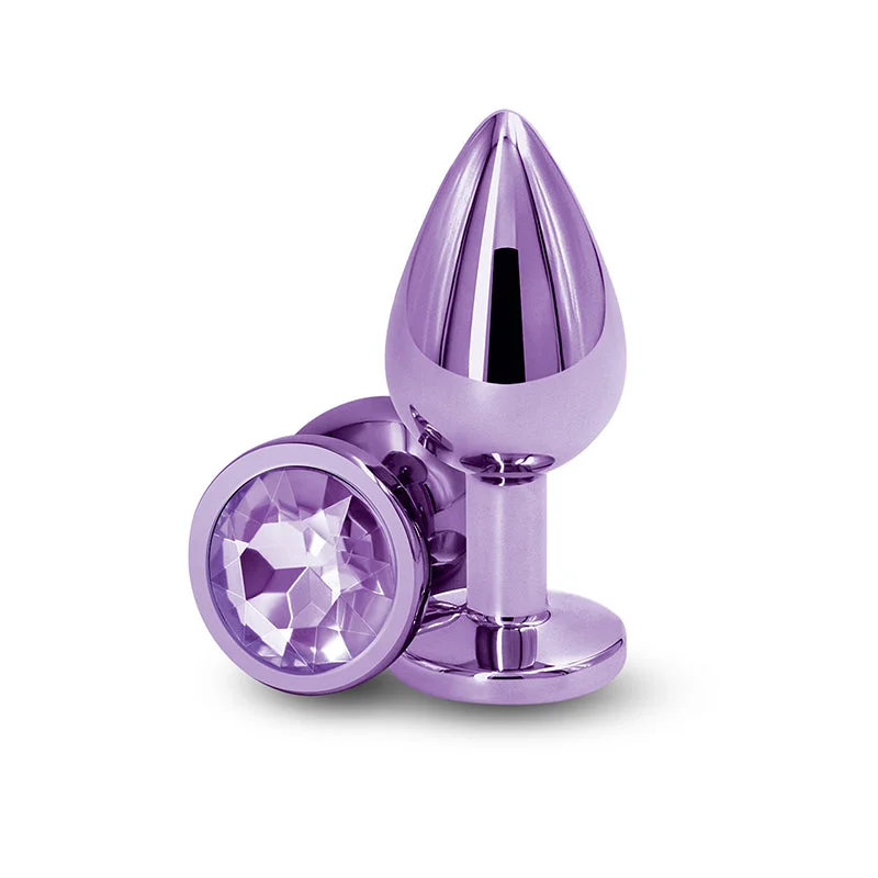 Rear Assets Metallic Medium Butt Plug - Purple