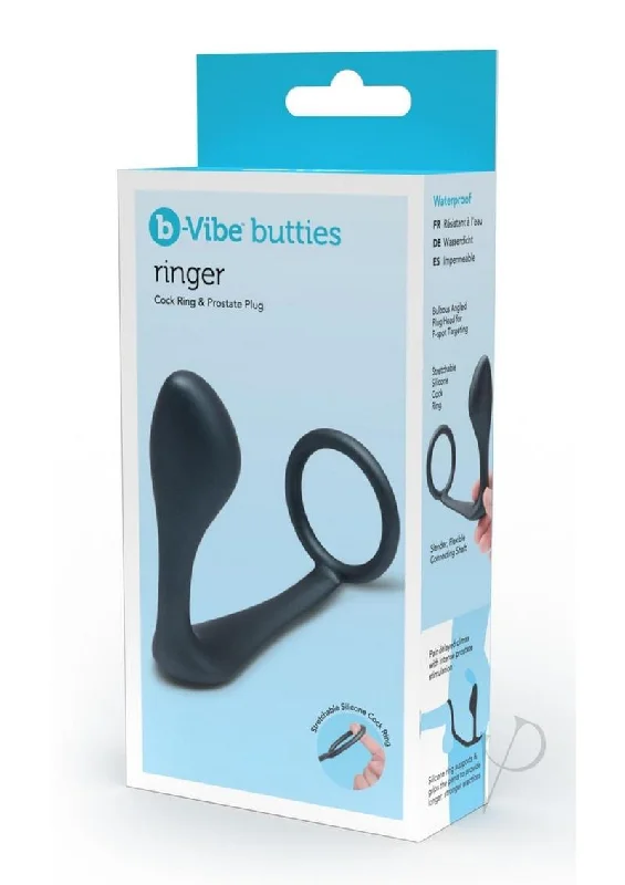 B-vibe Ringer C-ring Plug Black