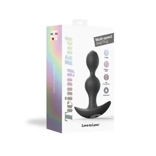 Love to Love Twinny Bud Rechargeable Silicone Multi-Speed Vibrating Anal Plug