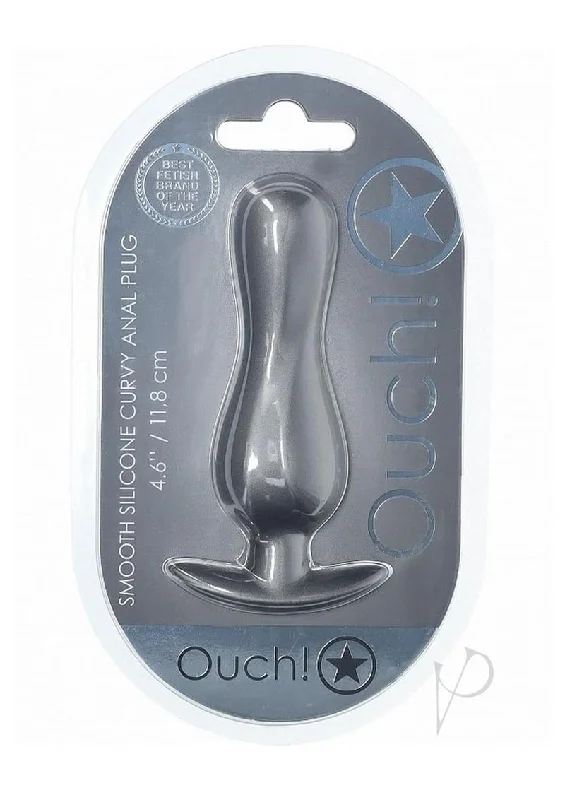 Ouch Curvy Anal Plug Gun Metal