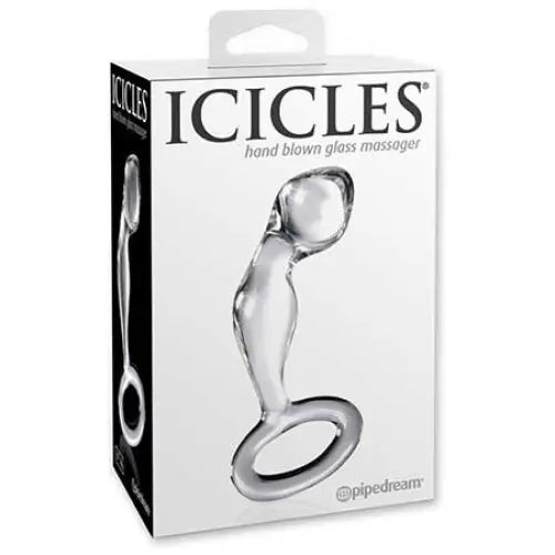 Pipedream Icicles No. 46 Glass Prostate Massager 3.5 in.