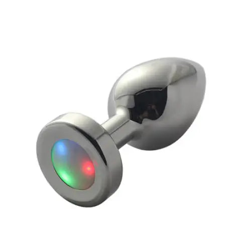 Ple'sur 3-Setting LED Light-Up Metal Anal Plug