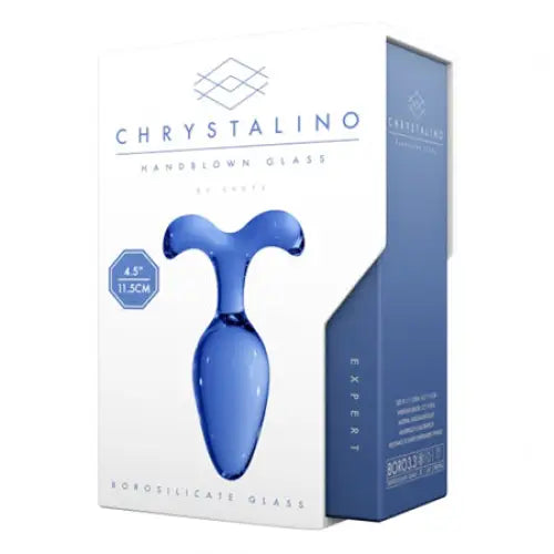 Shots Chrystalino Expert 4.5 in. Glass Wand Dildo Plug