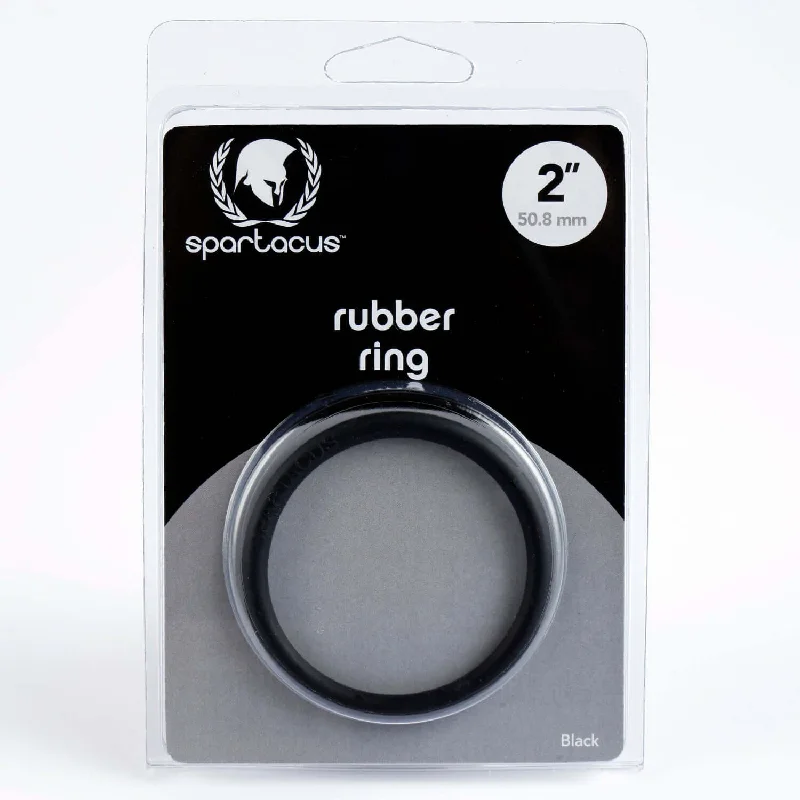 Spartacus 2-Inch Firm Rubber Cock Ring – Black, Durable Cock Gear Ring