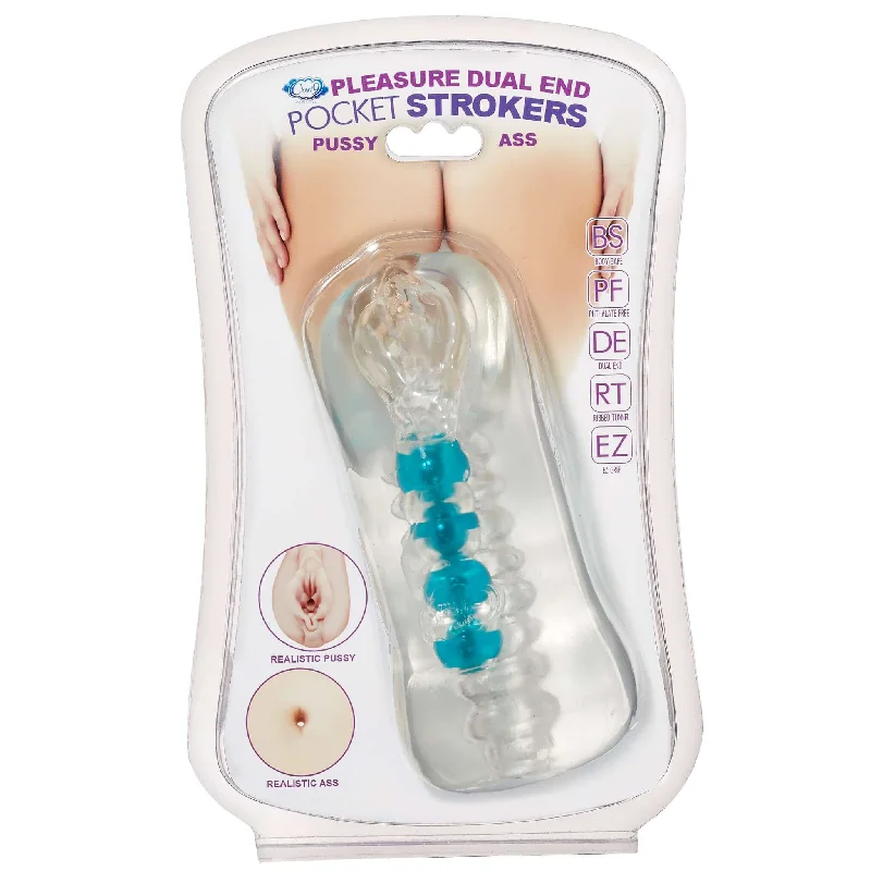 Cloud 9 Dual Ended Pleasure Pussy and Ass Double Ended Beaded Stroker