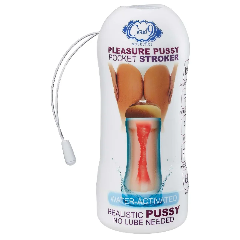 Cloud 9 Pleasure Pussy Pocket Stroker Water Activated Tan