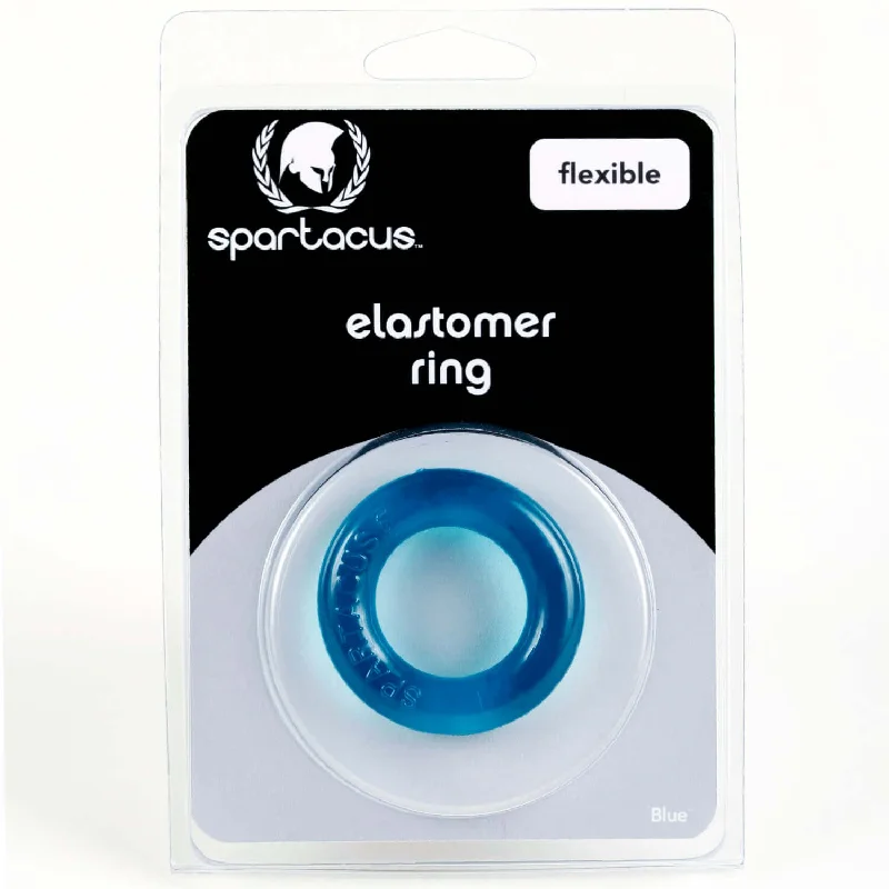 Spartacus Elastomer C Ring Relaxed Fit – Blue, Stretchy & Durable Cock Ring