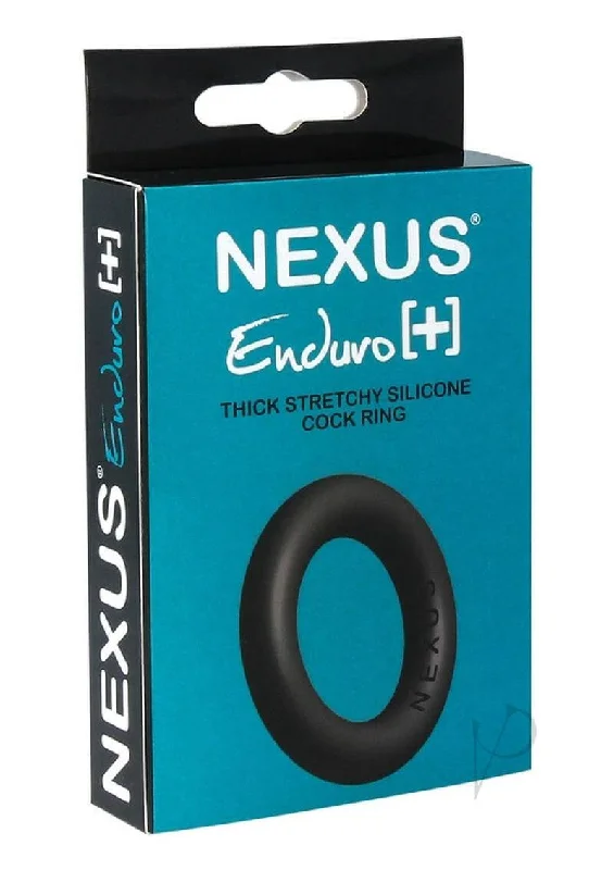 Enduro Plus Thick Silicone Cock Ring Black - Achieve Bigger, Harder Erections