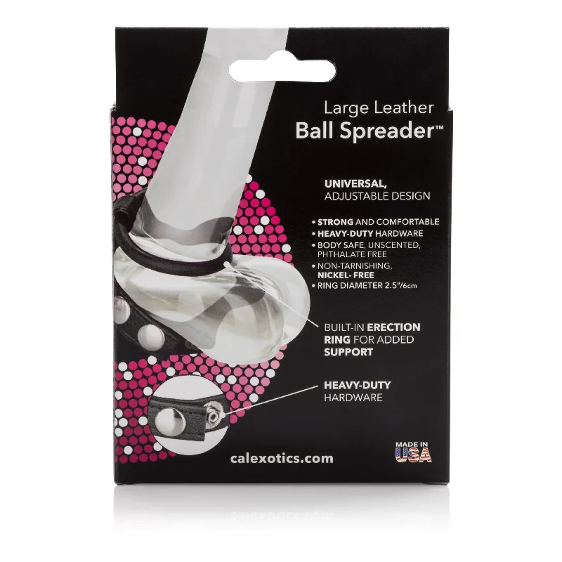 Adjustable Leather Ball Spreader: Comfy Fit for Solo or Couple Fun!