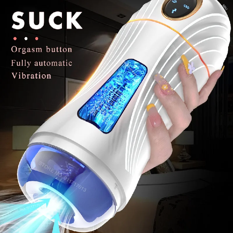 Automatic Sucking Masturbation Cup For Men Deep Throat Oral Vagina Suction Blowjob Vibrating Sex Machine