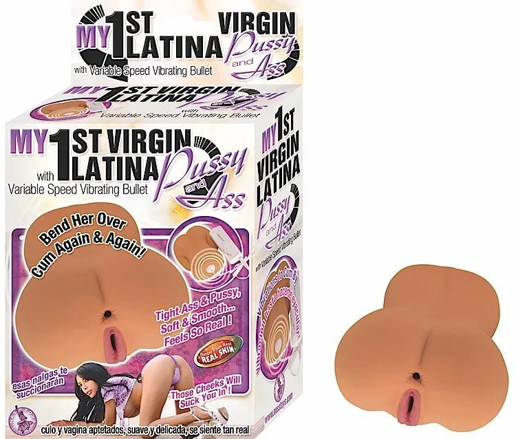 My 1st Virgin Latina Pussy & Ass with Vibrating Bullet - Realistic Masturbator Experience