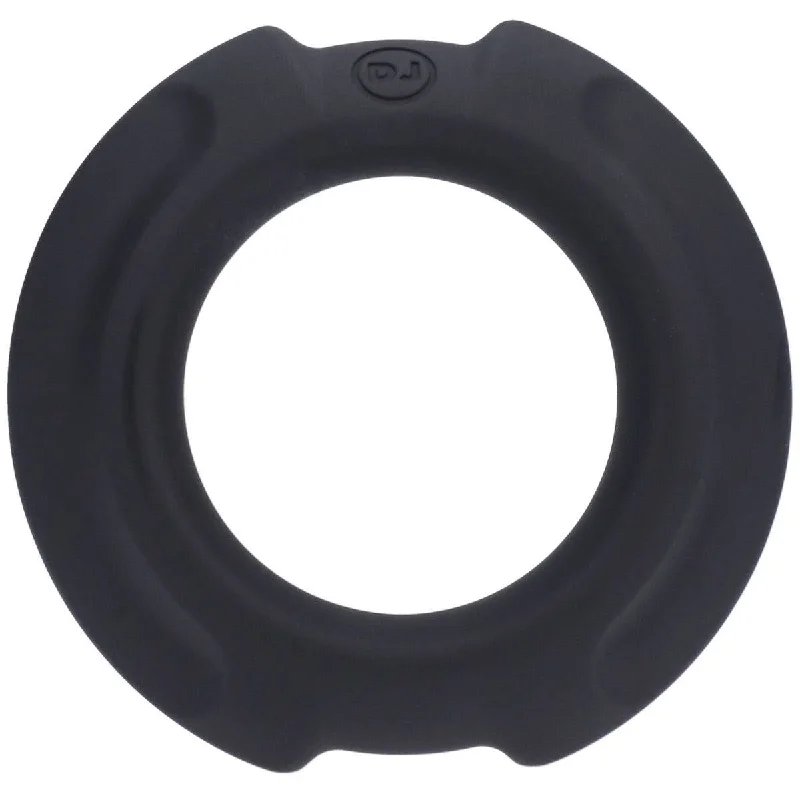 Optimale Flexisteel Silicone Metal Core Cock Ring Black 35Mm