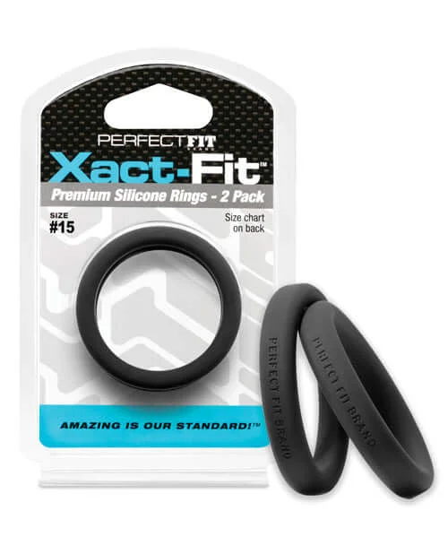 Perfect Fit Xact Fit #15 2pk Black: Revolutionizing Cock Ring Sizing