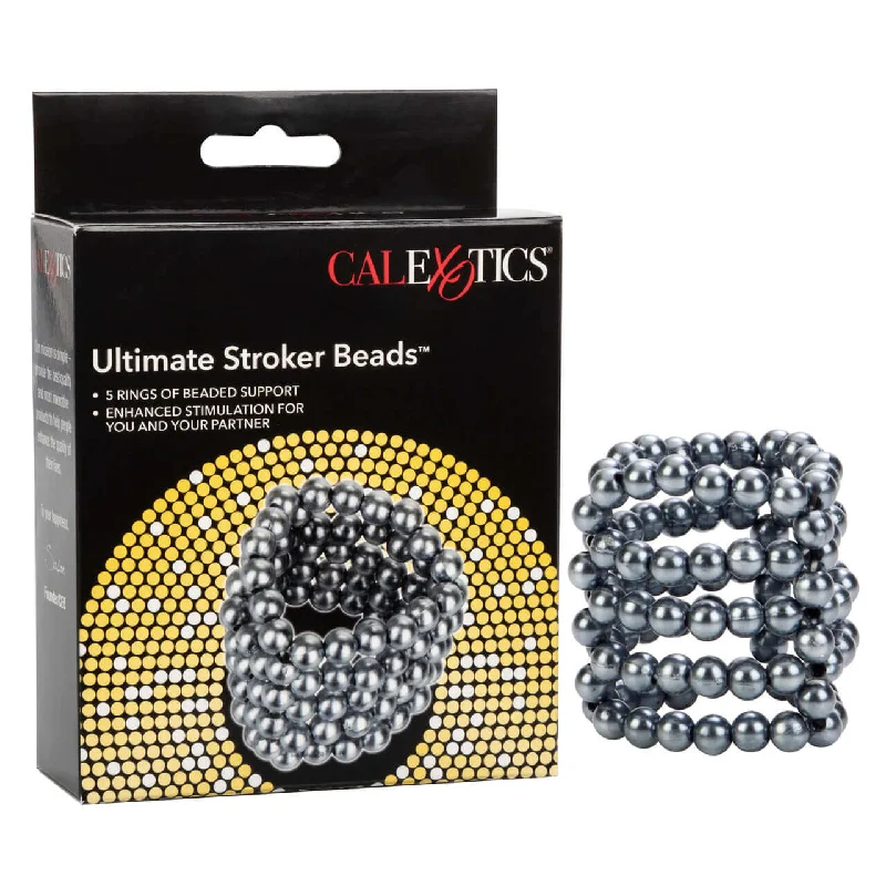 Ultimate Stroker Beads - Erection Enhancement Ring with 5 Rows of Stimulating Beads